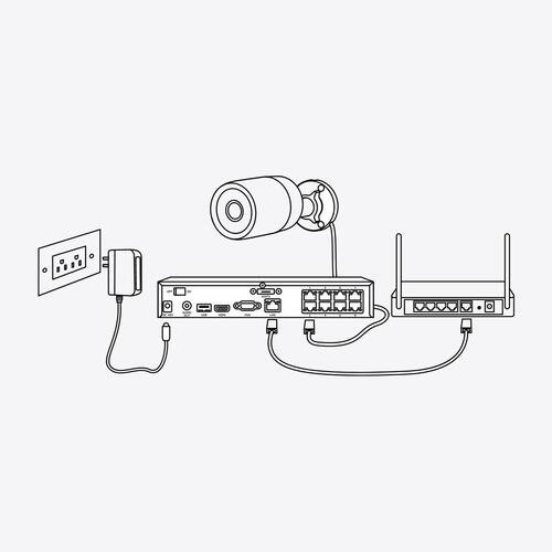 Videokamera til overvågning Reolink RLC-510A-Biała