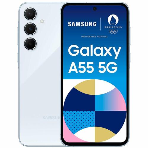 Smartphone Samsung Galaxy A55 5G 6,6" 8 GB RAM 256 GB Blå Sort