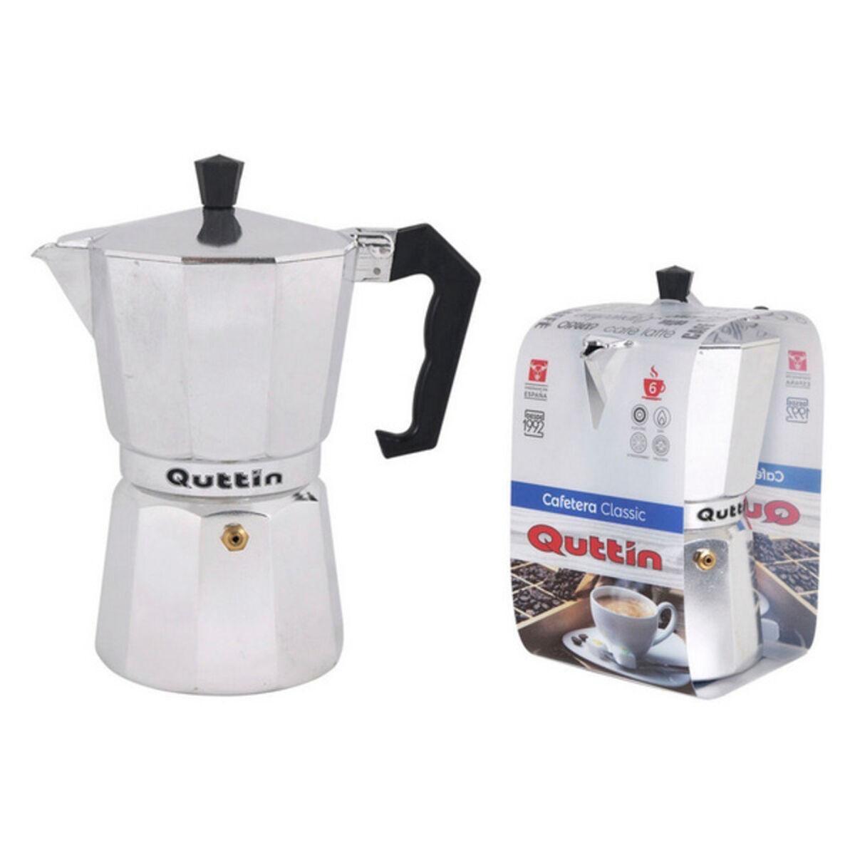 Quttin italiensk espressokande - aluminium/rustfrit stål, 9 kopper