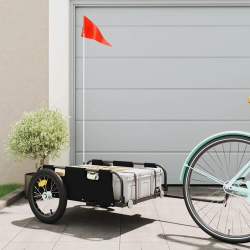 Cykeltrailer oxfordstof og jern sort
