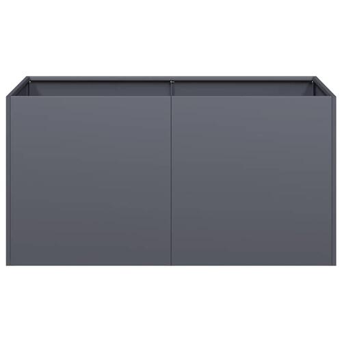 Plantekasse antracitgrå 80x40x40 cm koldvalset stål