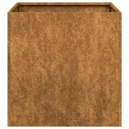 Plantekasse rustfarvet 40x40x40 cm forvitringsstål