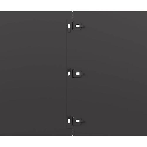 Plænekanter 10 stk. 25x103 cm koldvalset stål sort