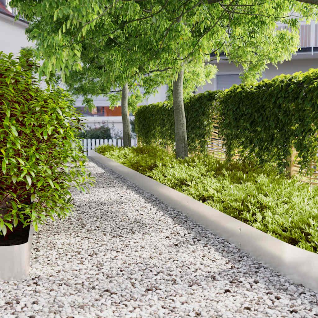 Plænekanter 30 stk. 20x103 cm rustfrit stål