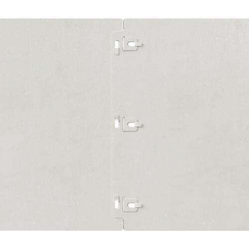 Plænekanter 10 stk. 25x103 cm rustfrit stål