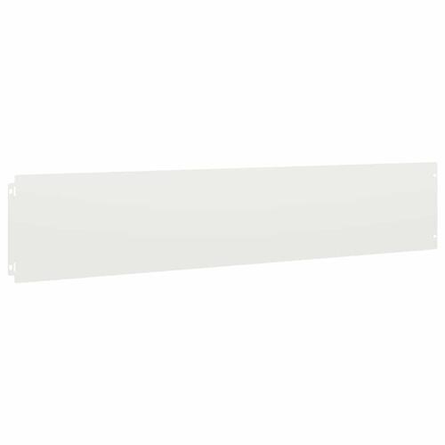 Plænekanter 10 stk. 20x103 cm koldvalset stål hvid