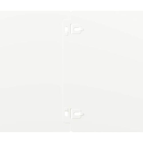 Plænekanter 10 stk. 20x103 cm koldvalset stål hvid
