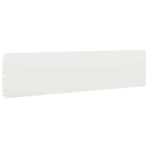 Plænekanter 10 stk. 25x103 cm koldvalset stål hvid