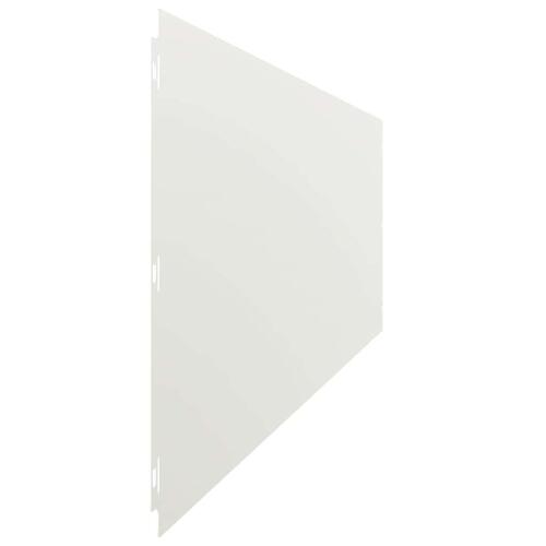 Plænekanter 10 stk. 25x103 cm koldvalset stål hvid