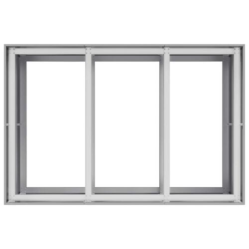 Plantekasse 120x80x80 cm galvaniseret stål