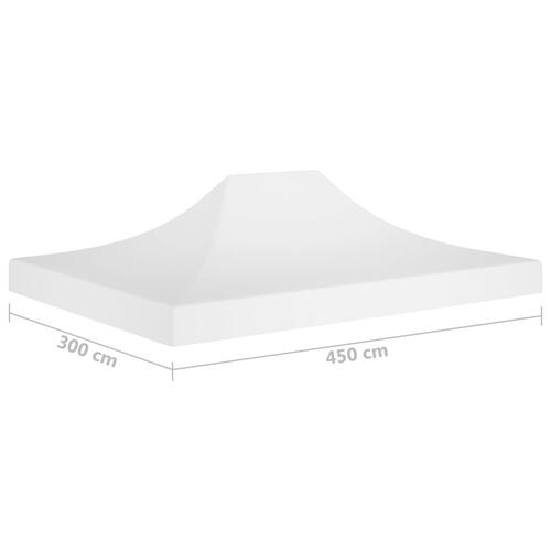 Tag til festtelt 4,5x3 m 270 g/m² hvid
