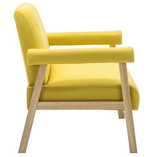 Topersoners sofa i stof gul