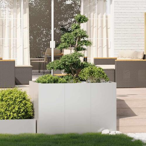 Plantekasse 120x80x80 cm rustfrit stål