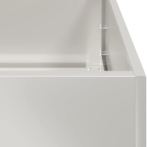 Plantekasse 120x80x80 cm rustfrit stål