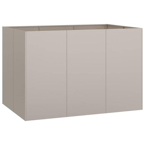 Plantekasse rustfarvet 120x80x80 cm forvitringsstål