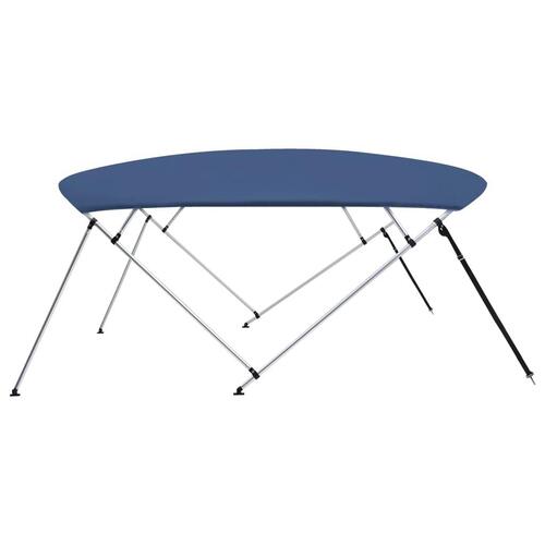 Biminitop med 4 buer 243x(230-244)x137 cm marineblå
