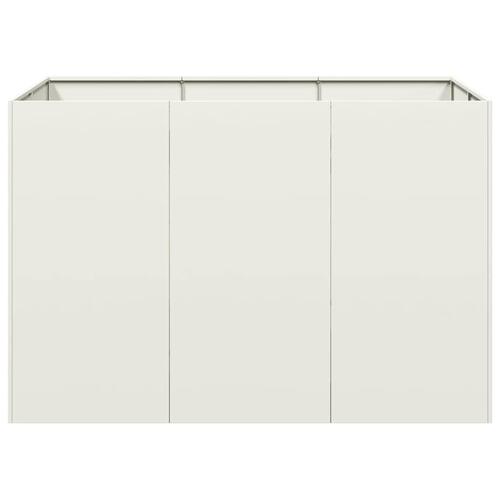 Plantekasse 120x80x80 cm stål hvid