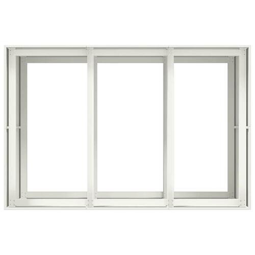 Plantekasse 120x80x80 cm stål hvid