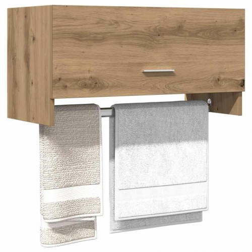 Klædeskab i konstrueret træ - 70 × 32,5 × 35 cm, egetræslook
