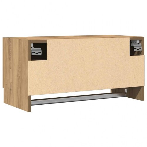 Klædeskab i konstrueret træ - 70 × 32,5 × 35 cm, egetræslook