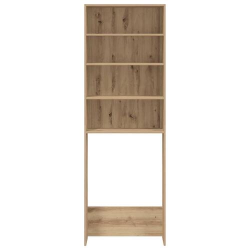 Vaskemaskineskab 64x24x190 cm egetræ