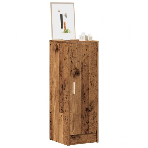 Skoskab 32×35×92 cm - konstrueret træ, antikt træ