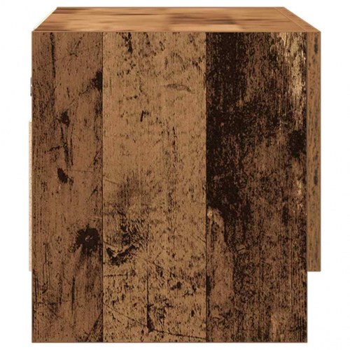 Garderobeskab i gammel trælook - 70 × 32,5 × 35 cm, konstrueret træ