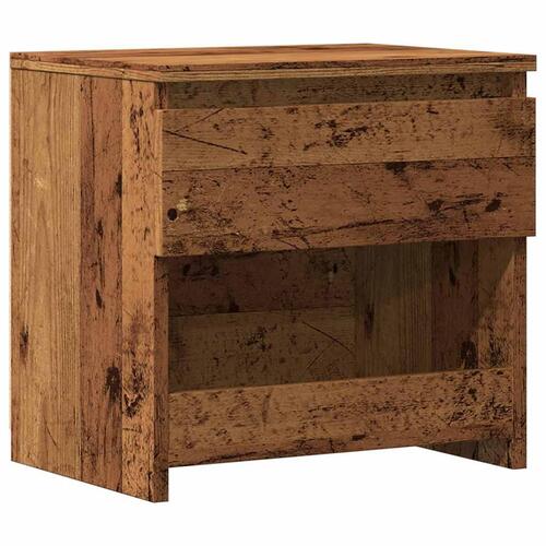 Sengebord 40x30x39 cm spånplade antikt træ