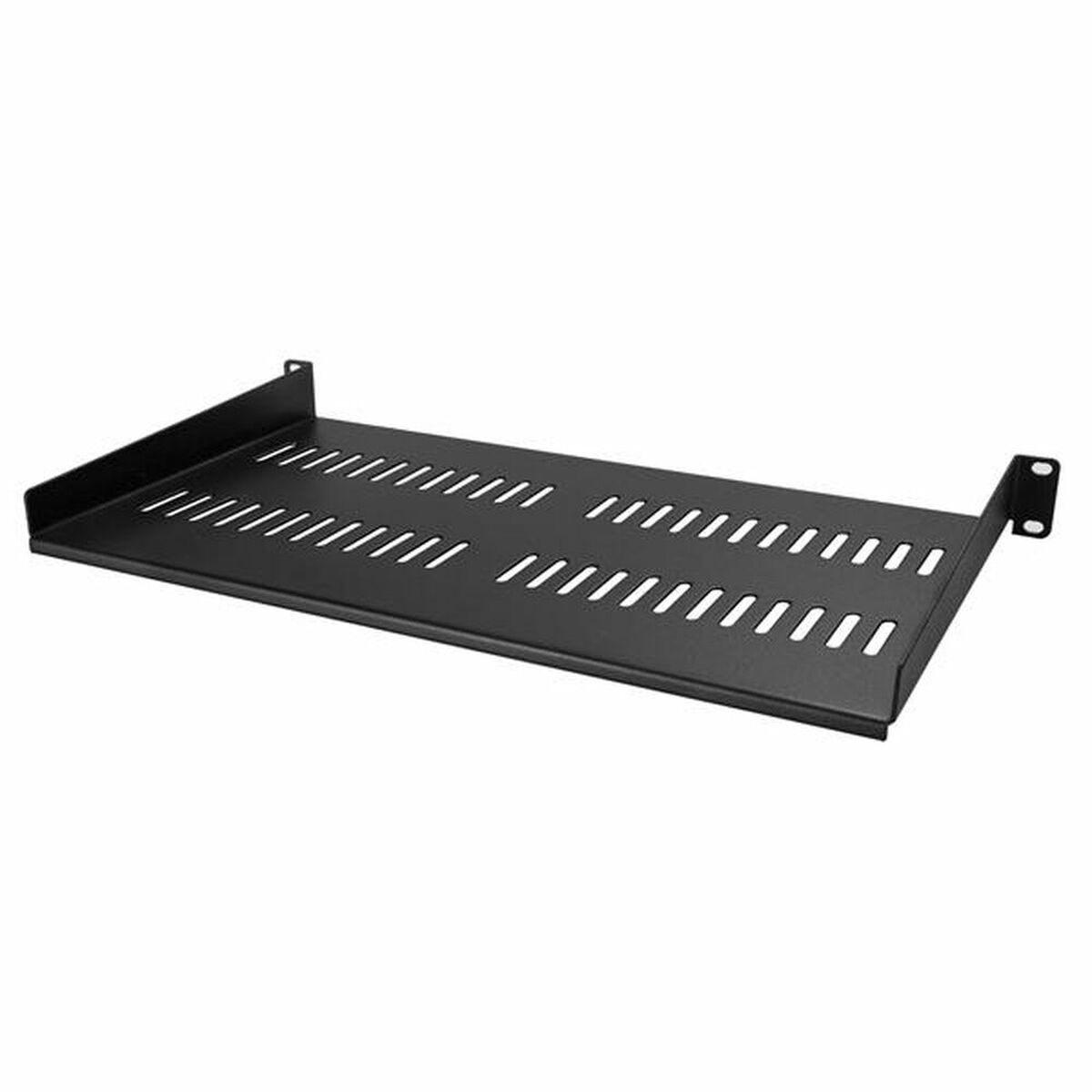 Startech fast ventileret rack-bakke 1U - sort, 254 mm
