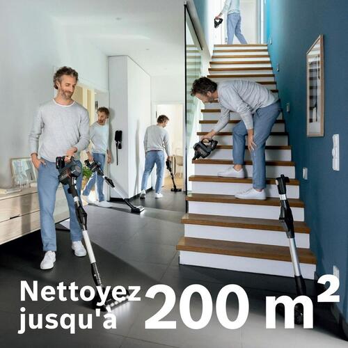 BOSCH BBS712A trådløs støvsuger - sort/grå