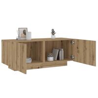 Sengebord 100x35x40 cm konstrueret træ kunsteg