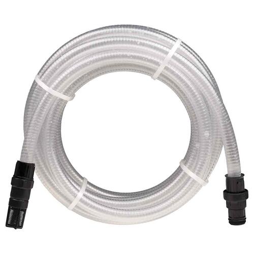 Sugeslange med messingkoblinger 1" 10 m PVC Transparent