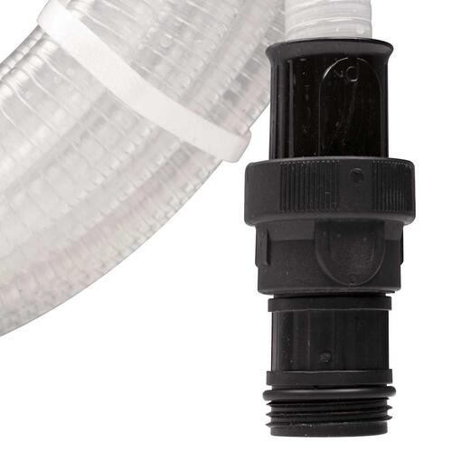 Sugeslange med messingkoblinger 1" 10 m PVC Transparent