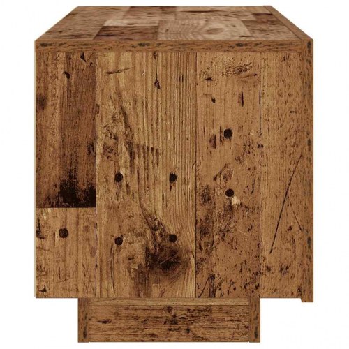 Sengeskab i antikt trælook 100 × 35 × 40 cm - konstrueret træ