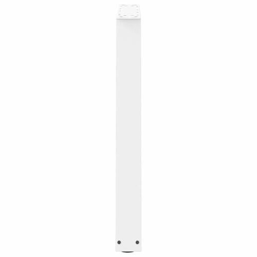 Spisebordsben V-form 3 stk Hvid 70x(72-73,3) cm Stål