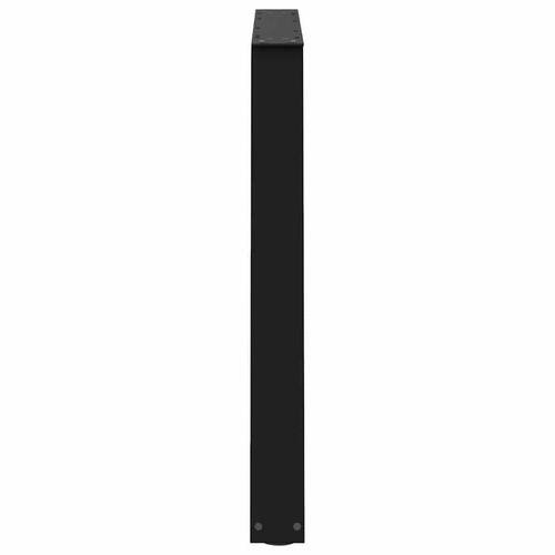 Spisebordsben V-form 2 stk Sort 90x(72-73,3) cm Stål
