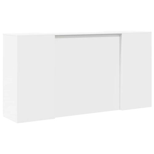 Receptionsskranke 200x50x103,5 cm konstrueret træ hvid