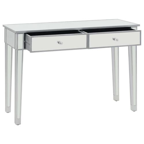 Konsolbord med spejl MDF og glas 106,5 x 38 x 76,5 cm