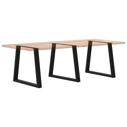 Spisebordsben V-form 3 stk Sort 70x(72-73,3) cm Stål