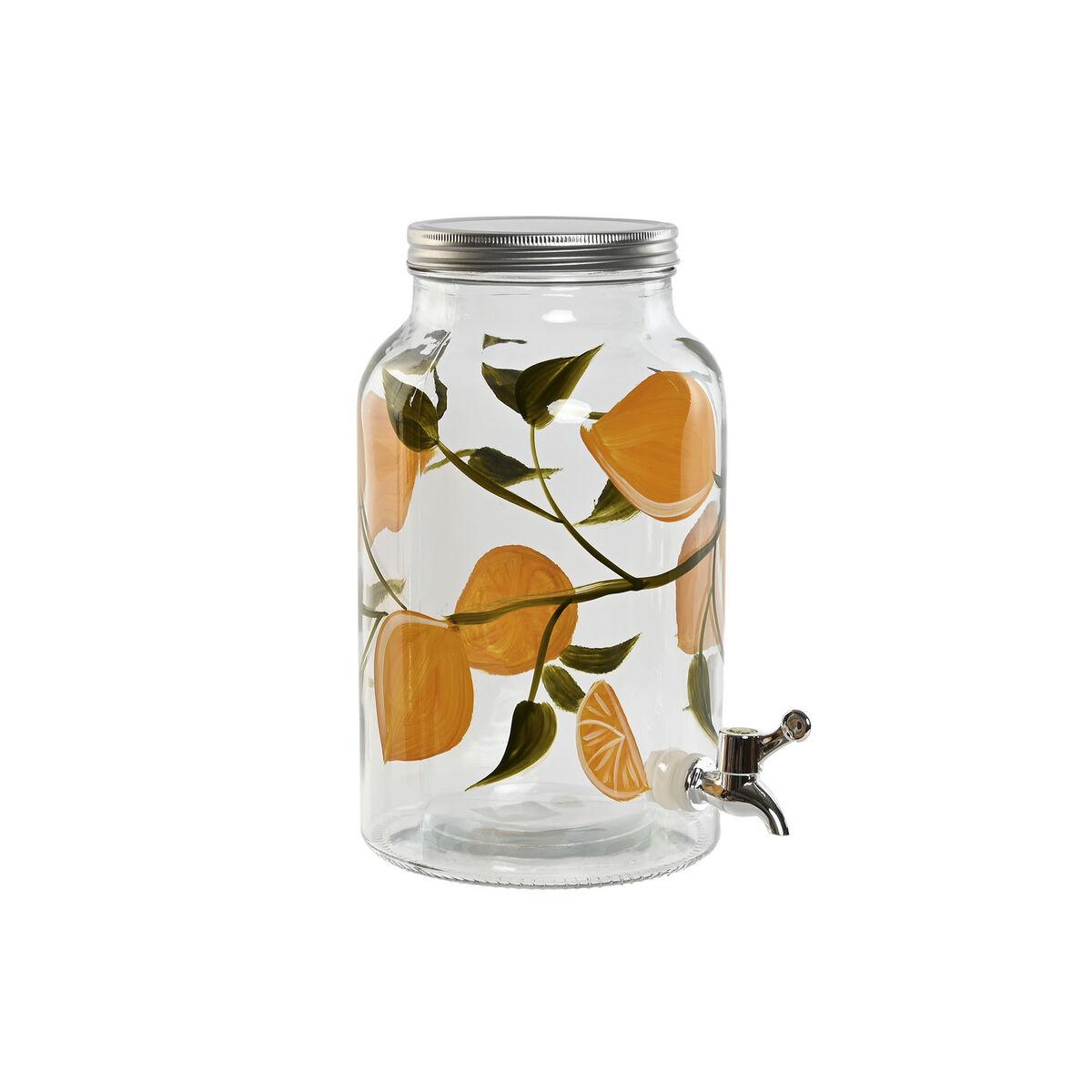 Drikkedispenser - gul, metal/silikone/krystal/ABS, 18 × 24 × 30,5 cm