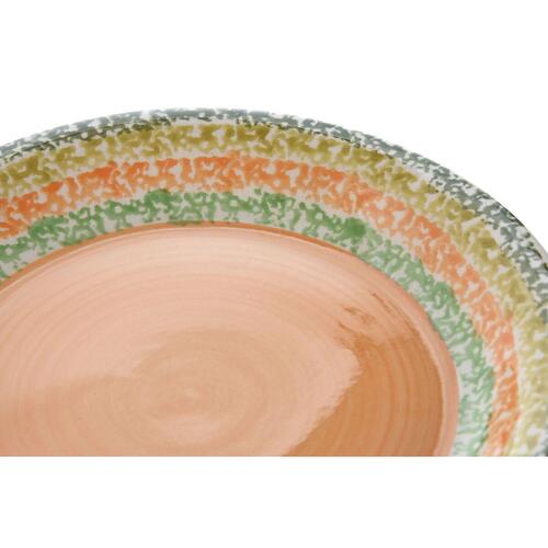 Spisestel Home ESPRIT Orange Stentøj 27 x 27 x 2 cm 18 Dele