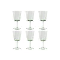Sæt med glas Home ESPRIT Grøn Krystal 285 ml 8,4 x 8,4 x 16,4 cm (6 enheder)