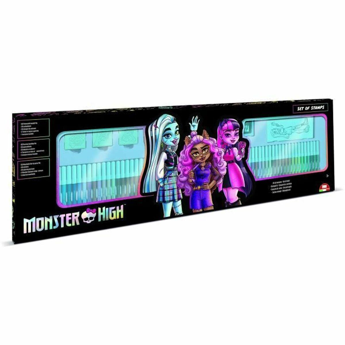 Multiprint Frimærkesæt - Monster High, sort