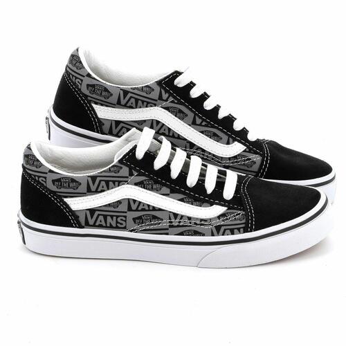 Sportssneakers til damer Vans JN OLD SKOOL LOGO VN0A5EE6N421 Sort 38