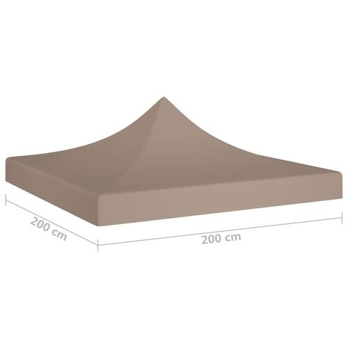 Tag til festtelt 2x2 m 270 g/m² gråbrun