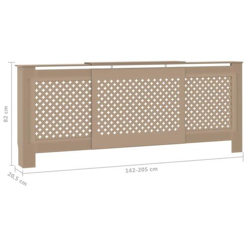 Radiatorskjuler 205 cm MDF
