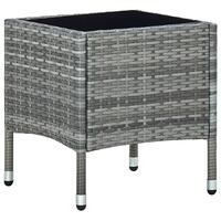 Havebord 40x40x45 cm polyrattan grå