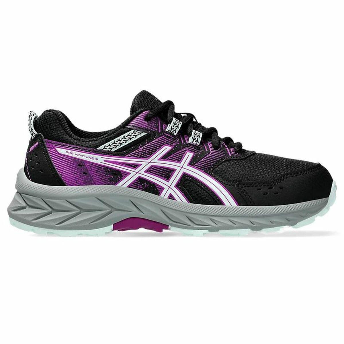 Asics Pre Venture 9 GS børnesko - sort/pink, str. 37