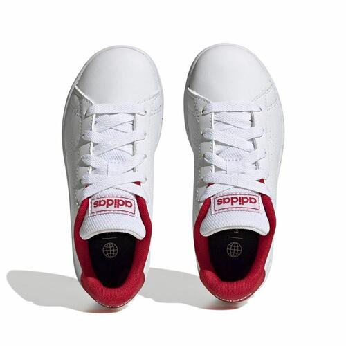 Tennissko til børn Adidas Advantage Hvid 39 1/3