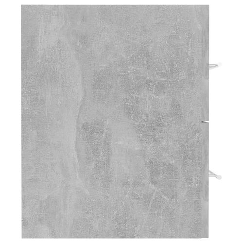 Skab til håndvask 41x38,5x48 cm konstrueret træ betongrå